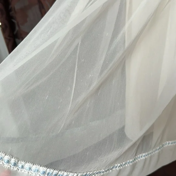 Vintage 50s/60s nightgown floral embroidered - Picture 5 of 6